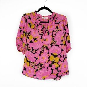 Rose + Olive puff sleeve blouse